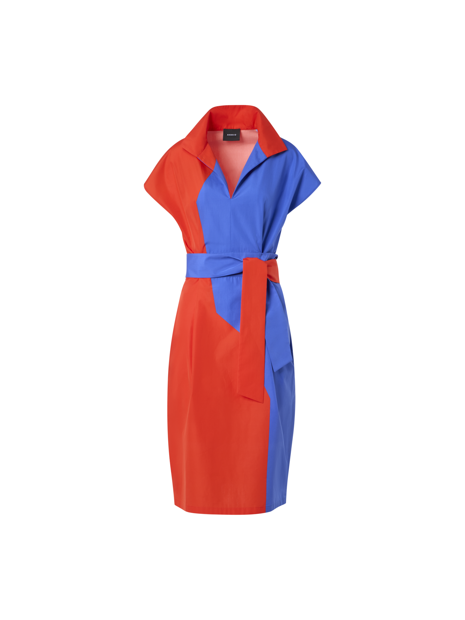 Designer Cotton Shirt Dress with High Plains Print - multicolor