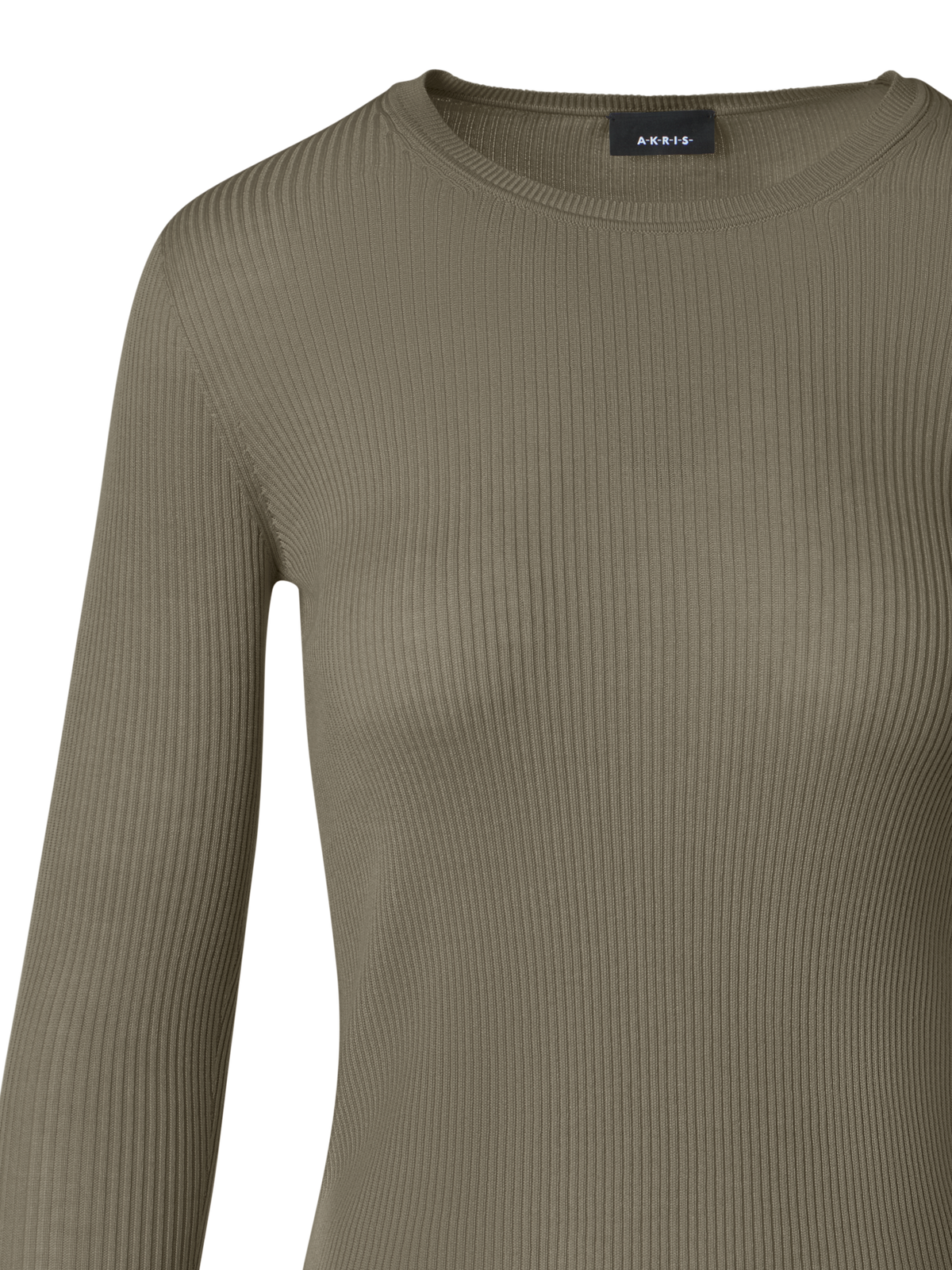 Designer Fitted Seamless Silk Cotton Knit Sweater - neutral
