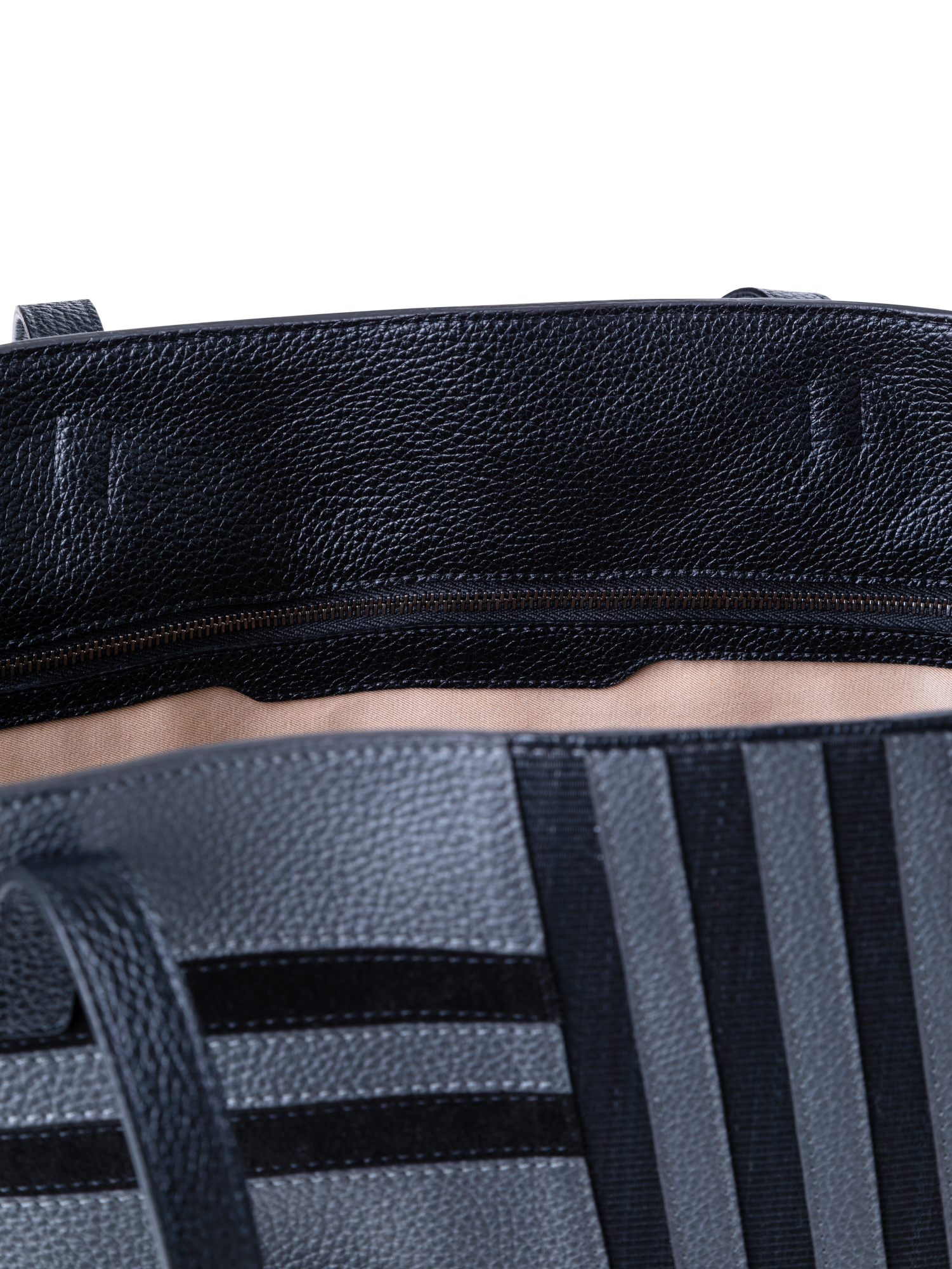 Designer Ai Medium Shoulder Tote - black - grey - multicolor