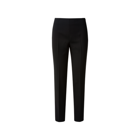 Slim Wool Double-Face Pants