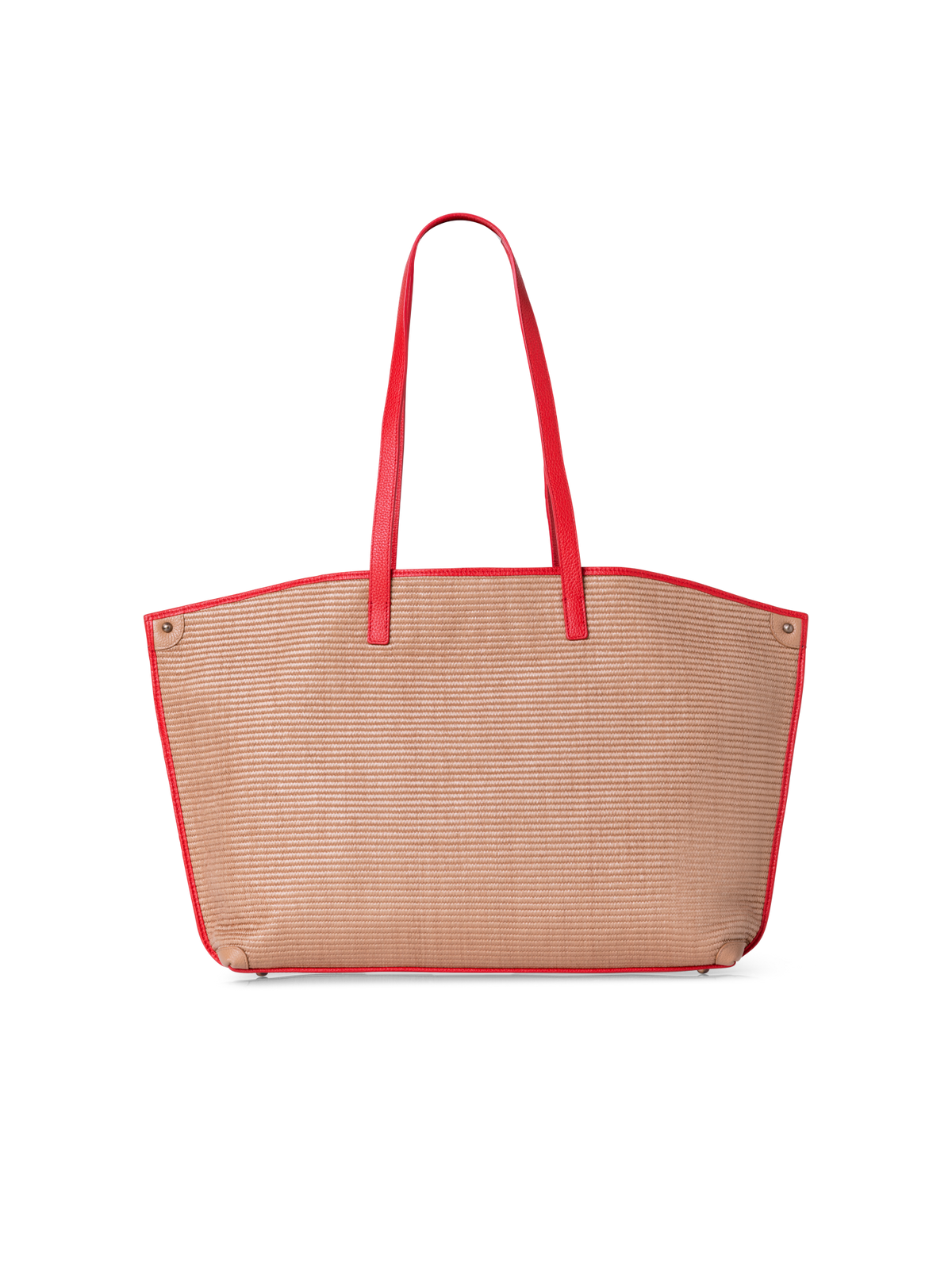Designer Ai Medium Shoulder Tote - multicolor - beige - red
