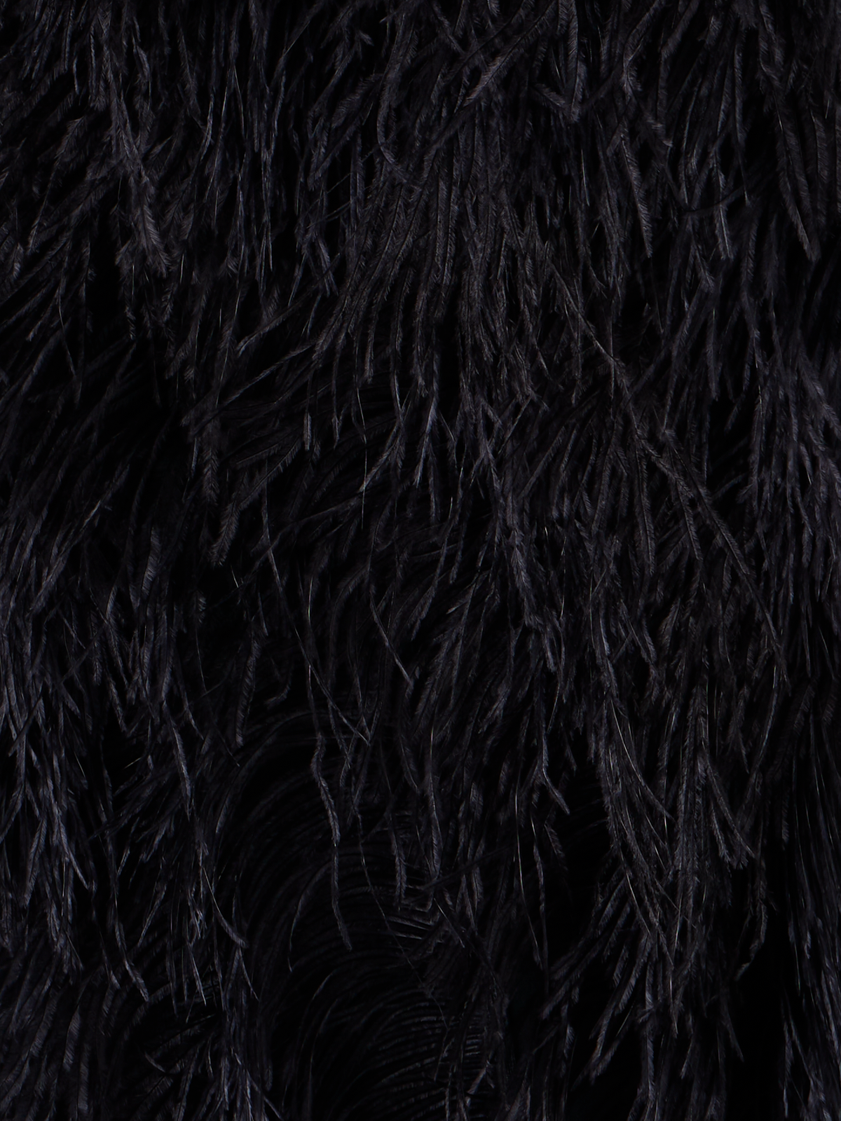 Designer Wool Double-Face Feathered Pencil Skirt - black - neutral