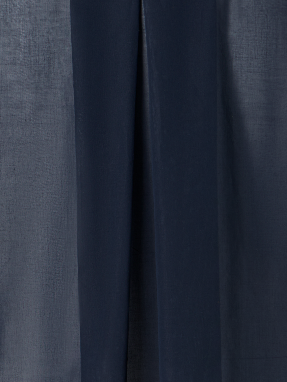 Designer Cotton Voile Tunic Blouse with Poplin Breast Pockets - blue