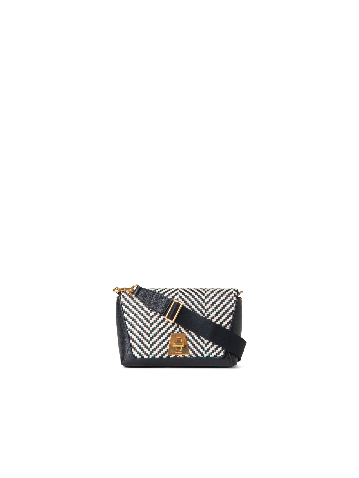 Designer Anouk Small Day Bag - black - multicolor - white