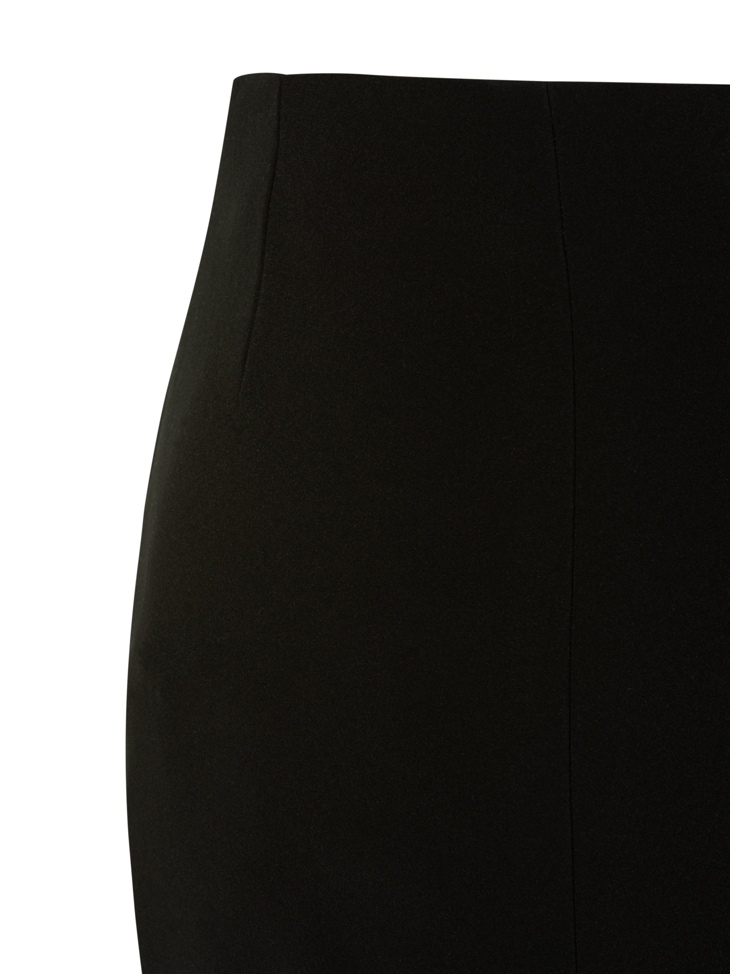 Designer Bootcut Cotton and Silk Double-Face Pants - black