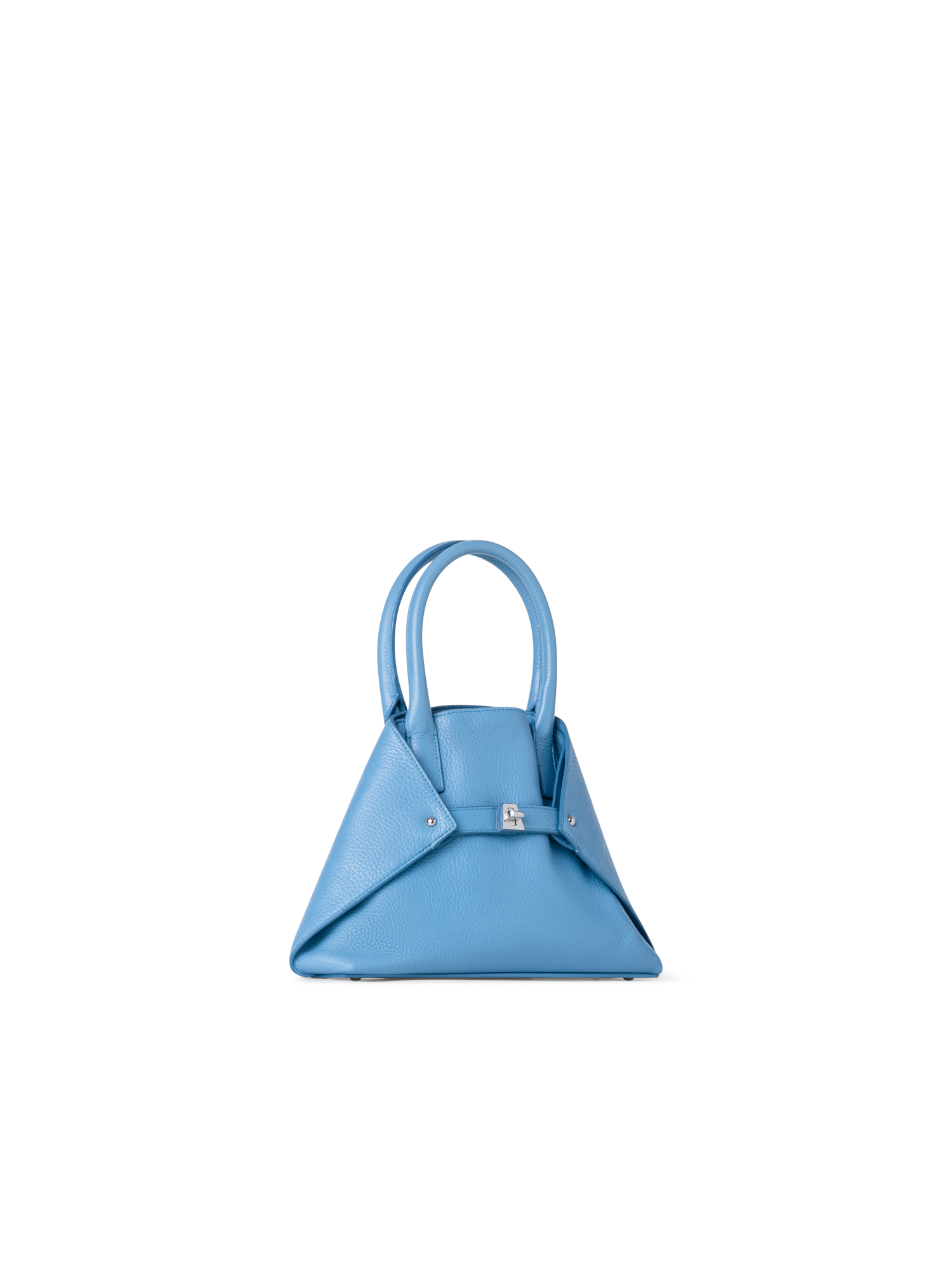 Designer Ai Little Top Handle Tote - blue
