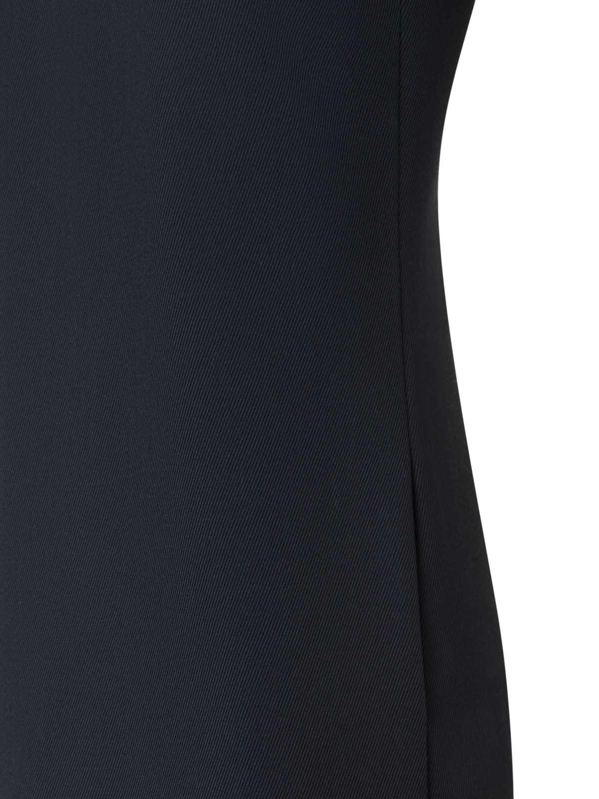 Designer Tricotine Midi Shift Dress with Metal Rings - black - neutral