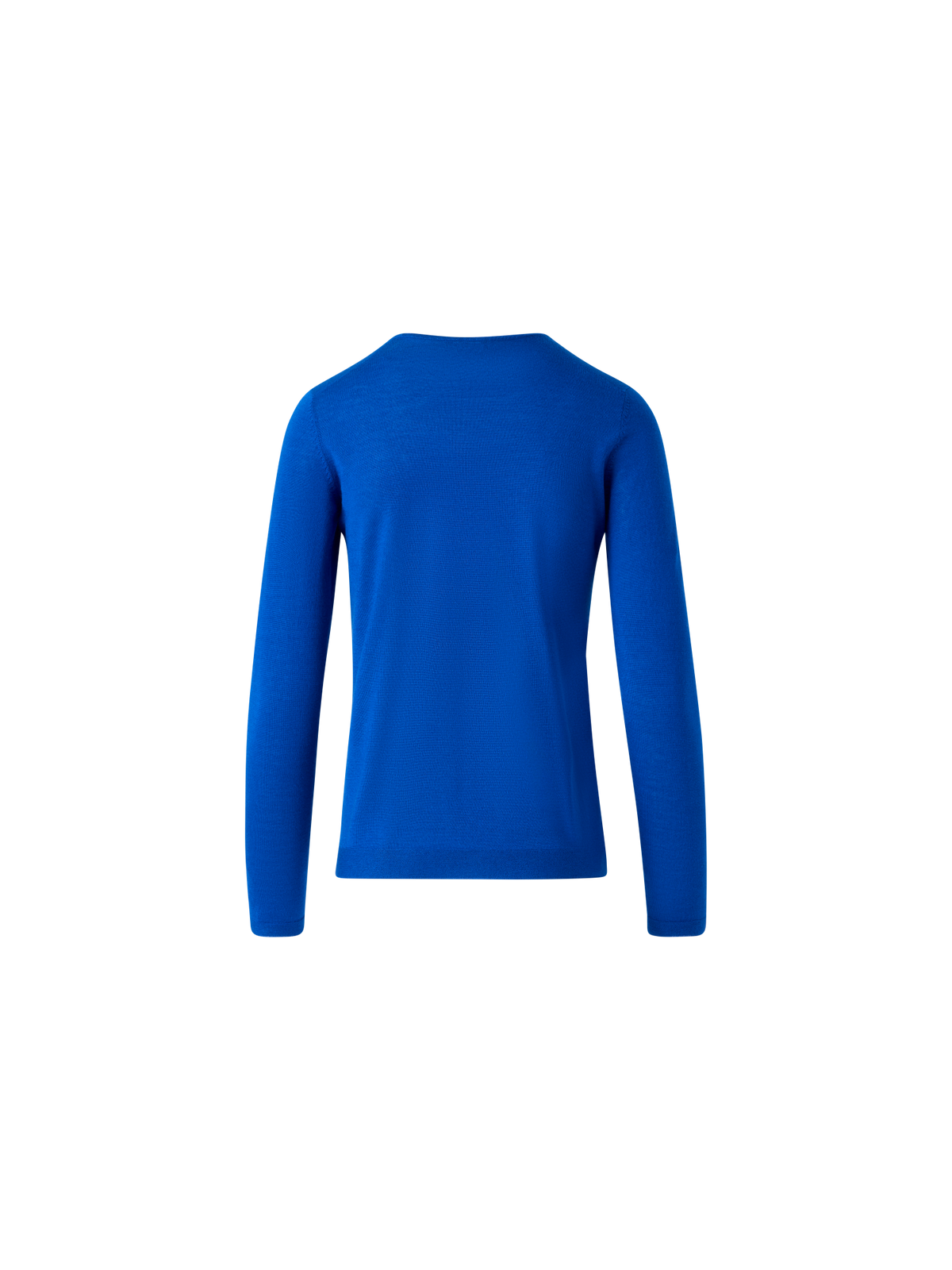 Designer Seamless Crew Neck Sweater in Cashmere Silk - blue