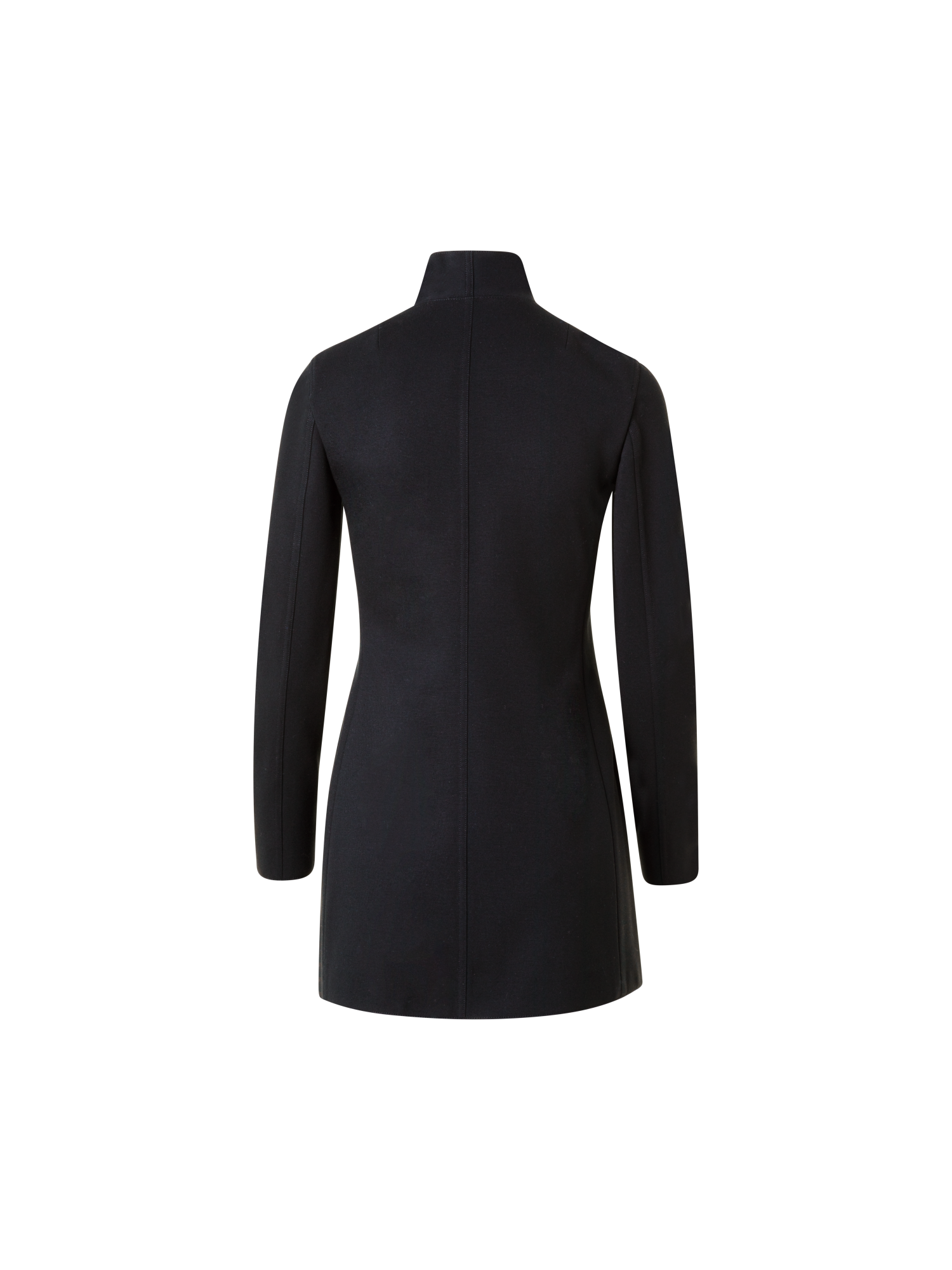 Designer Long Jersey Blazer Jacket - black