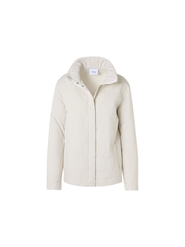 Designer Signature Dot Quilt Jacket - ecru - beige