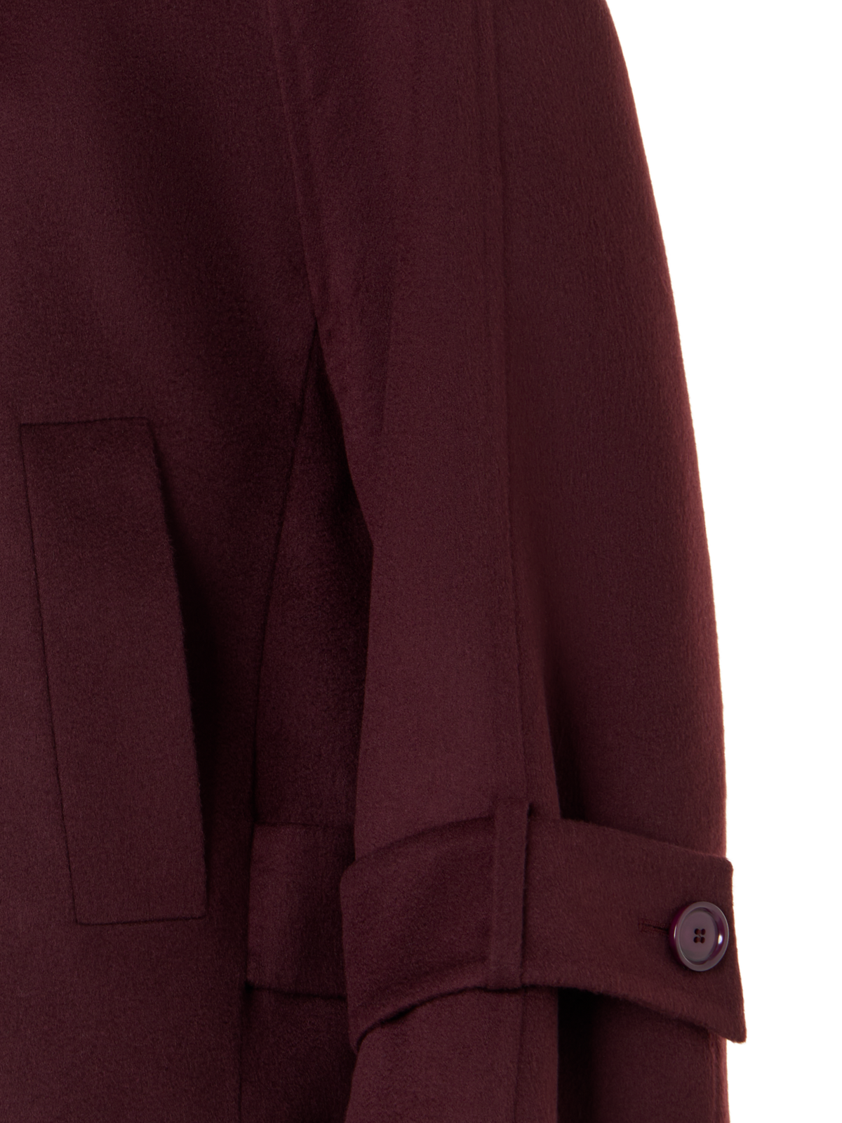 Designer Short A-Line Cashmere Double-Face Jacket - red