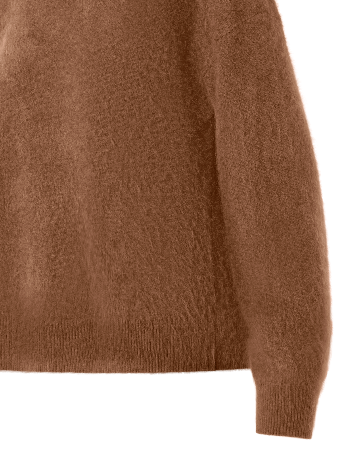 Designer Cloud Cashmere Knit Sweater - brown