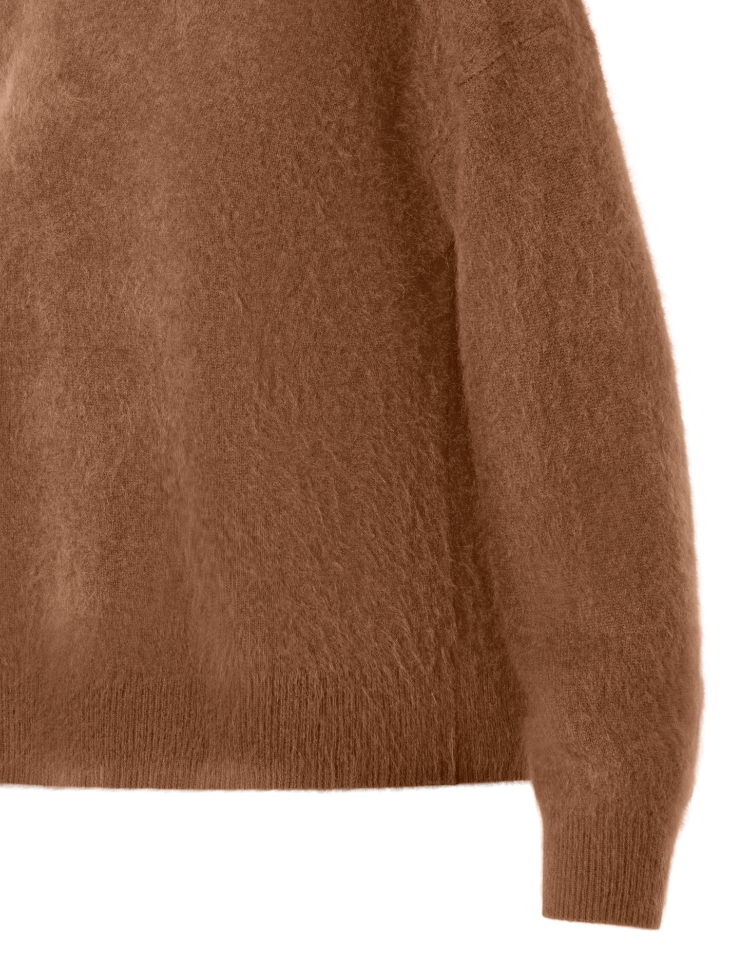 Designer Cloud Cashmere Knit Sweater - brown