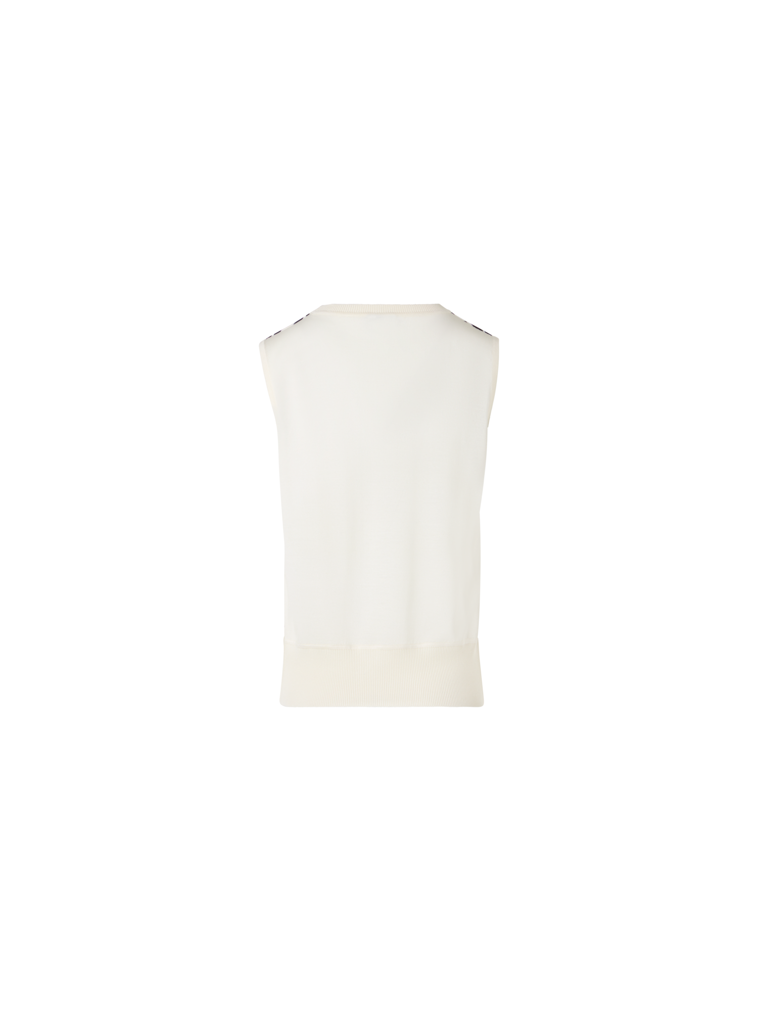 Designer Sleeveless Dance Movement Knit Top - ecru