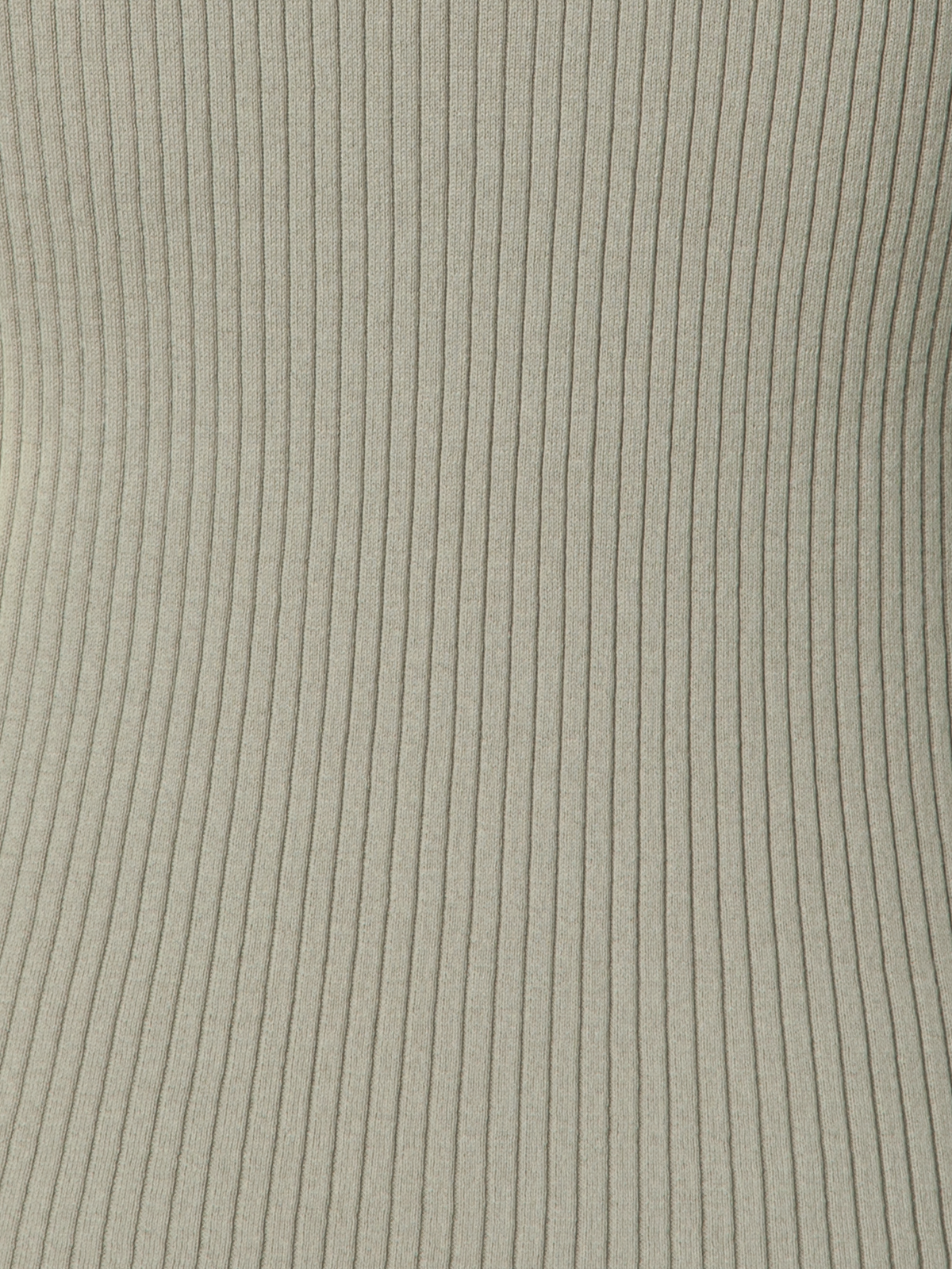 Designer Knit Top in Twisted Cotton Rib - neutral - green