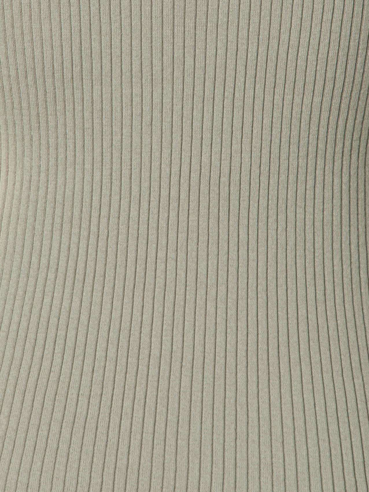 Designer Knit Top in Twisted Cotton Rib - neutral - green