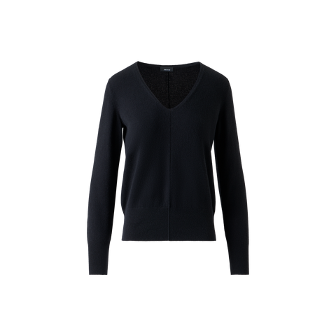 100% Cashmere V-Neck Knit Sweater
