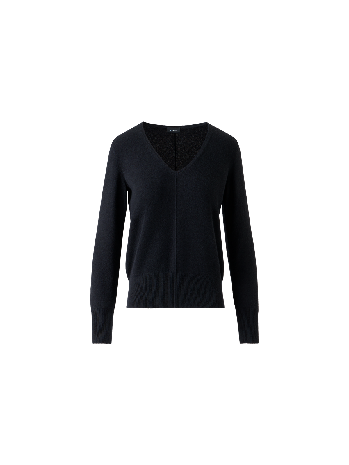 Designer 100% Cashmere V-Neck Knit Sweater - black - neutral - navy - blue - beige