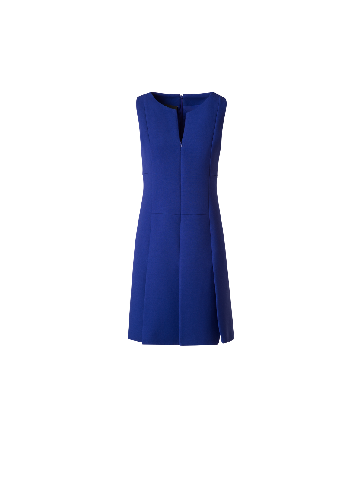 Designer A-Line Wool Double-Face Sheath Dress - purple