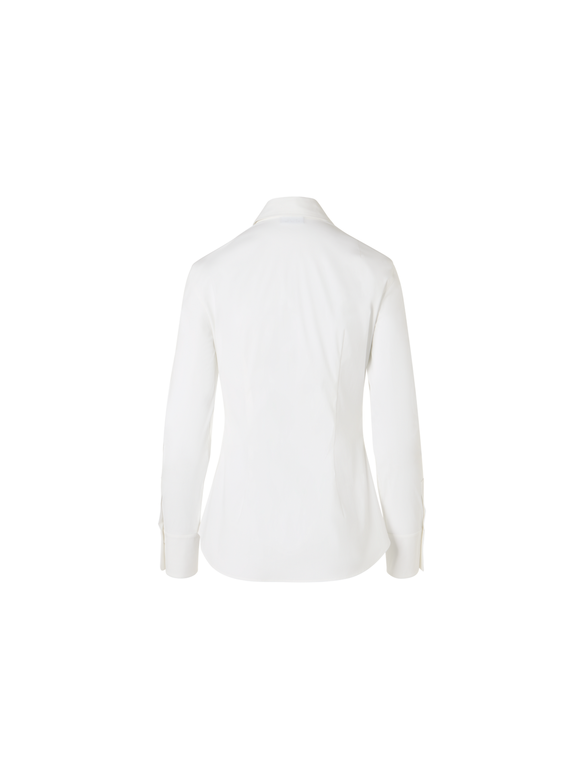 Designer Stretch Cotton Poplin Blouse - ecru