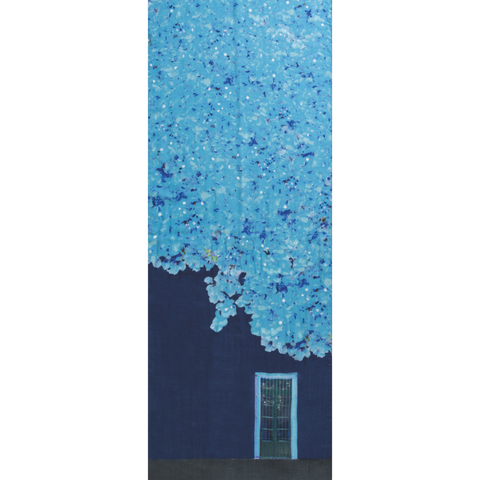 Cashmere Silk Bougainvillea Porta Print Scarf