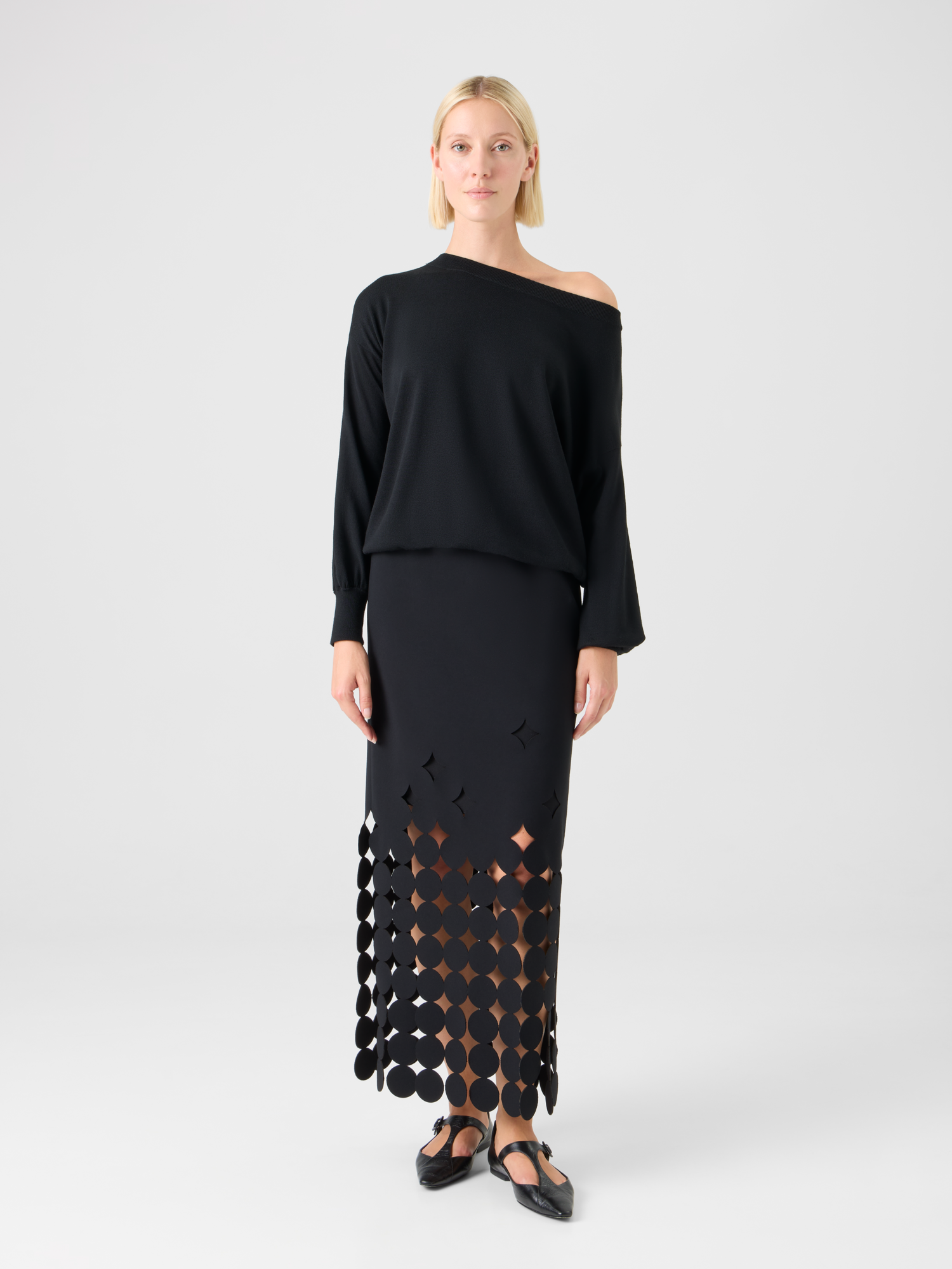 Dropping Dot Cut-Out Jersey Dress – Akris Inc