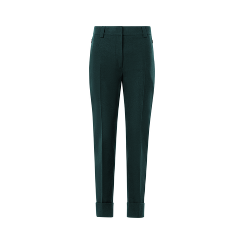 Cuffed Tapered Flannel Pants