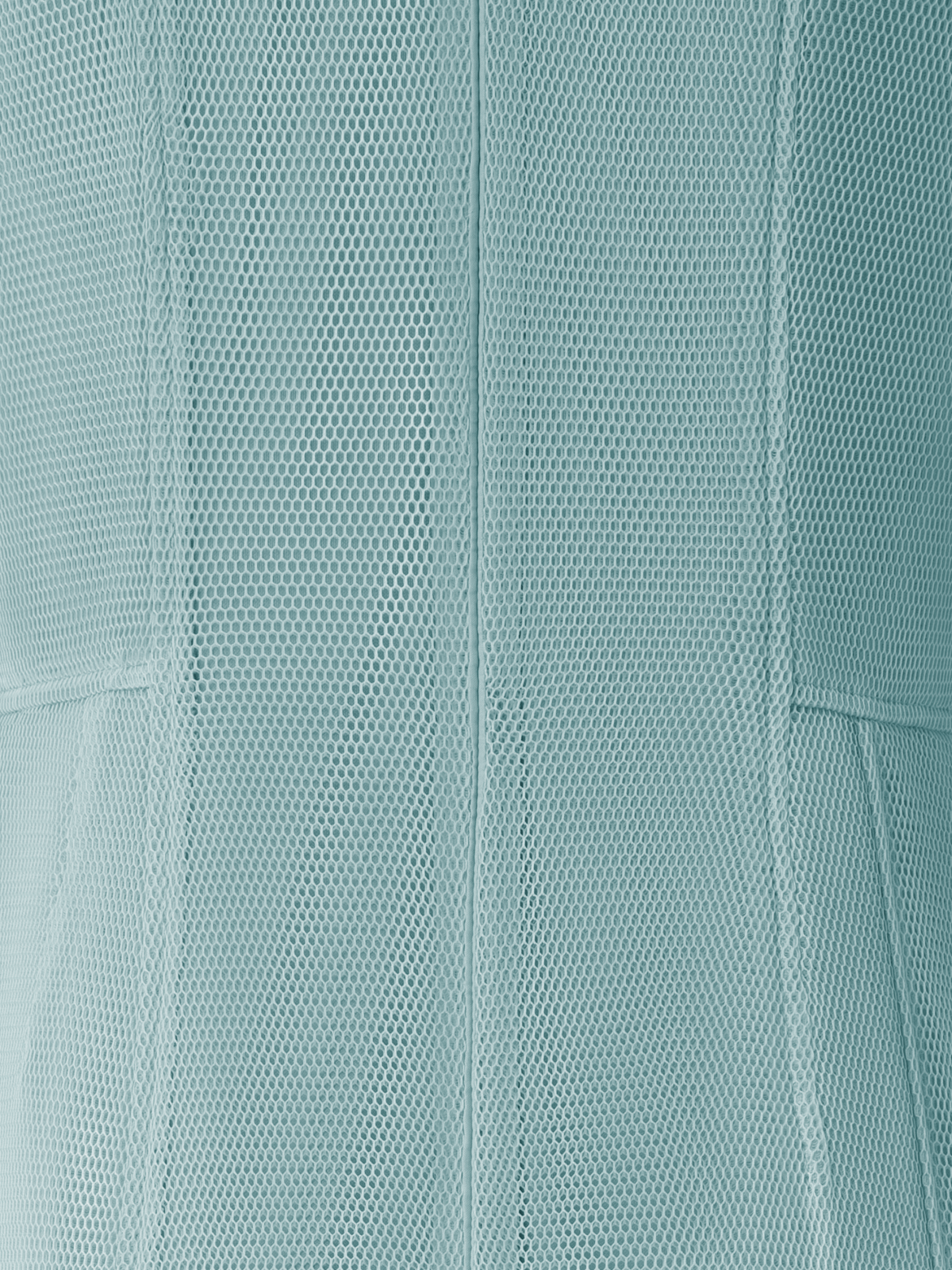 Designer Asymmetrical Techno Grid Midi Dress - pastel - blue