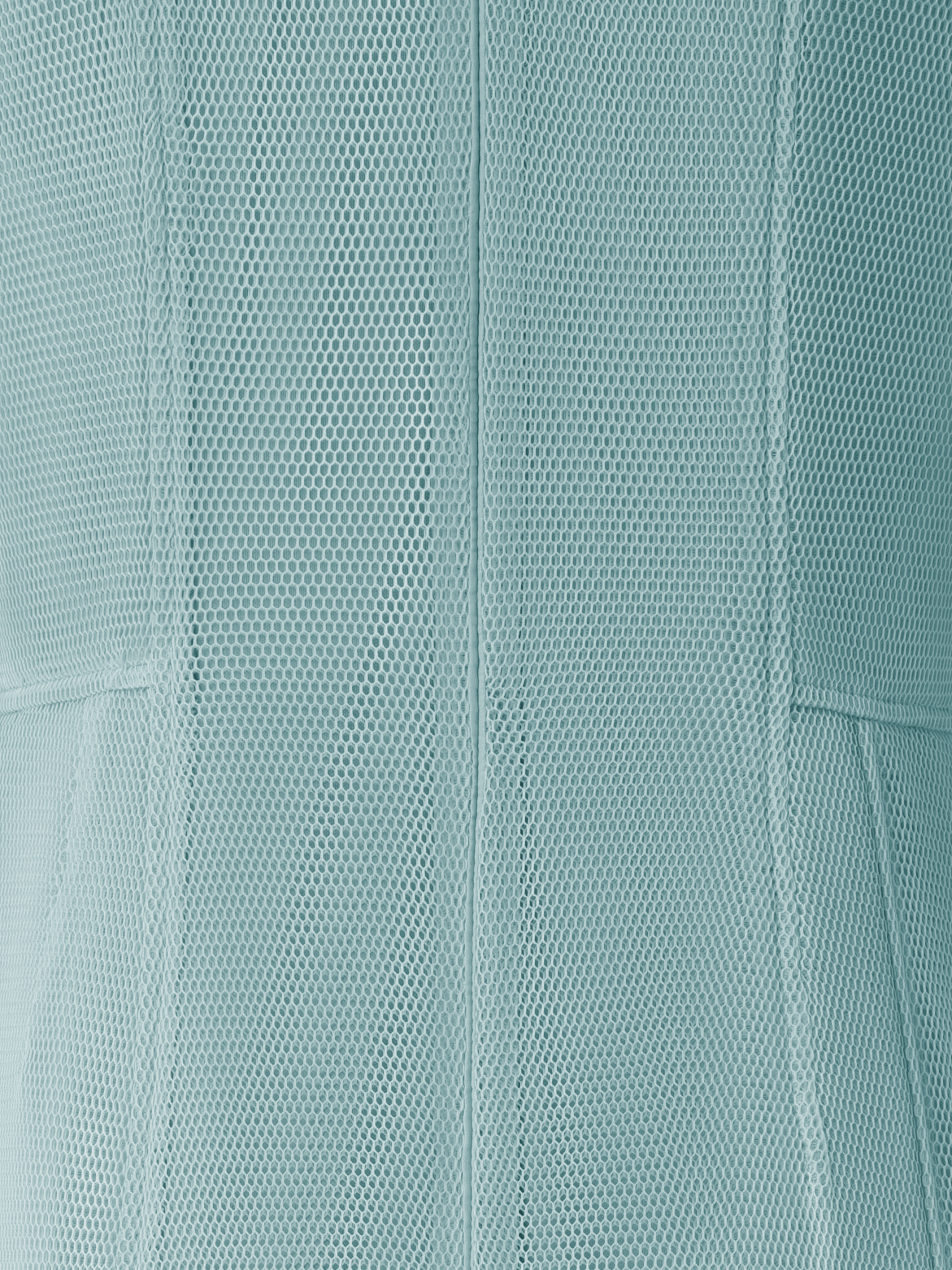 Designer Asymmetrical Techno Grid Midi Dress - pastel - blue