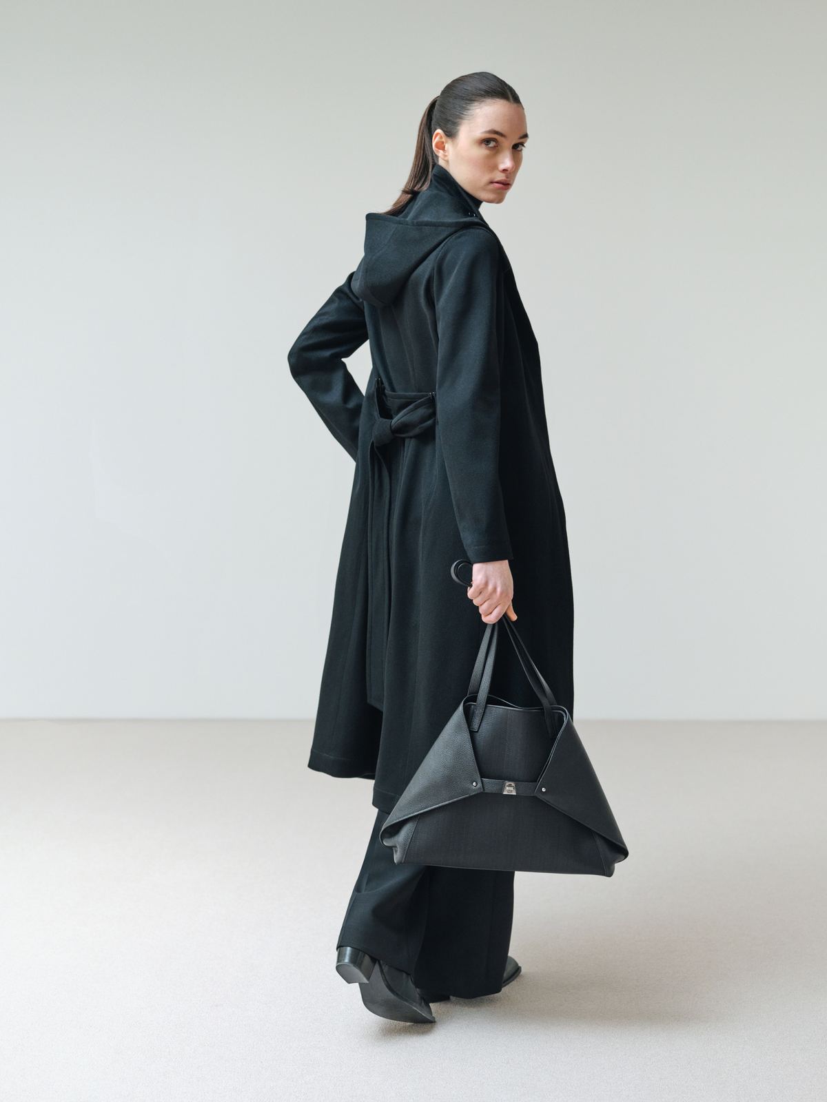 Designer Storm System® Cashmere Coat - black #editorial