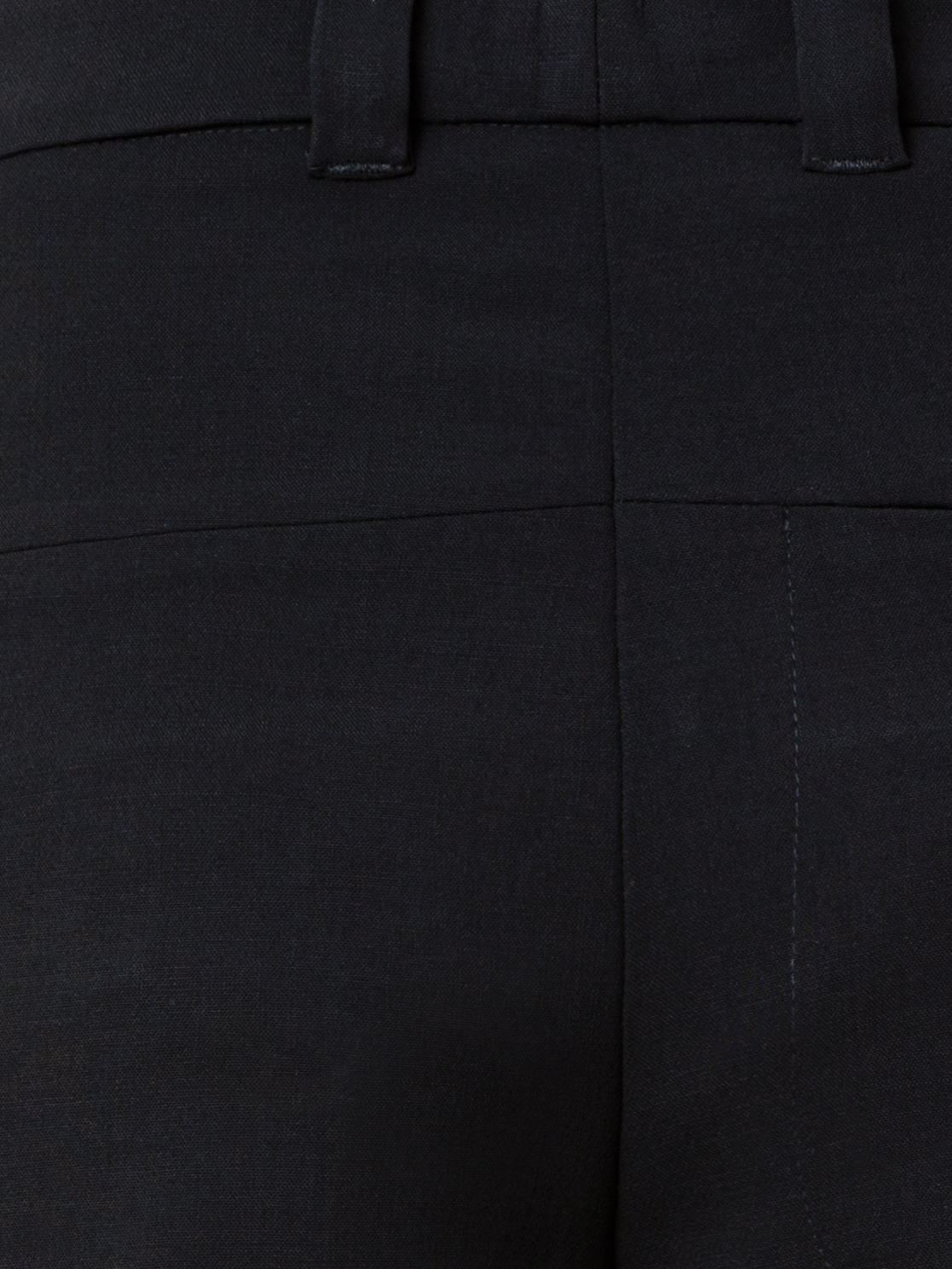 Designer Cropped Tapered Wool Double-Face Pants - neutral - black