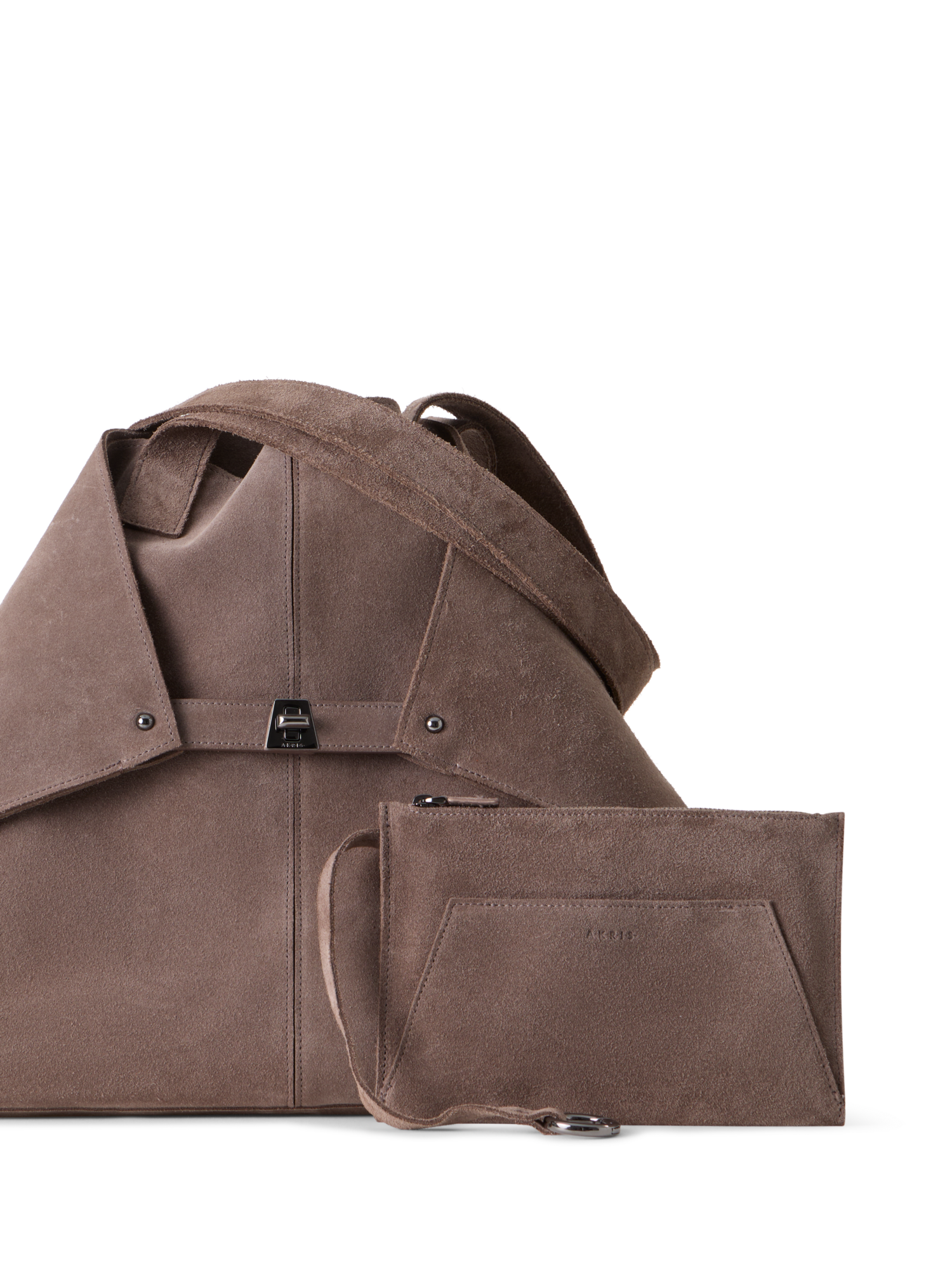 Designer Ai Medium Shoulder Tote Bag - neutral - brown