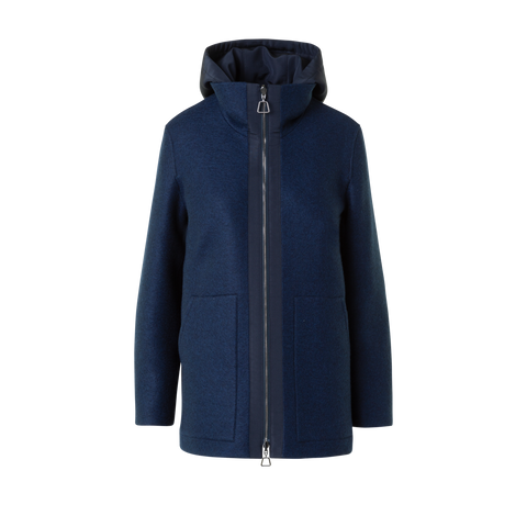 Reversible Cashmere Jacket with Removable Hood