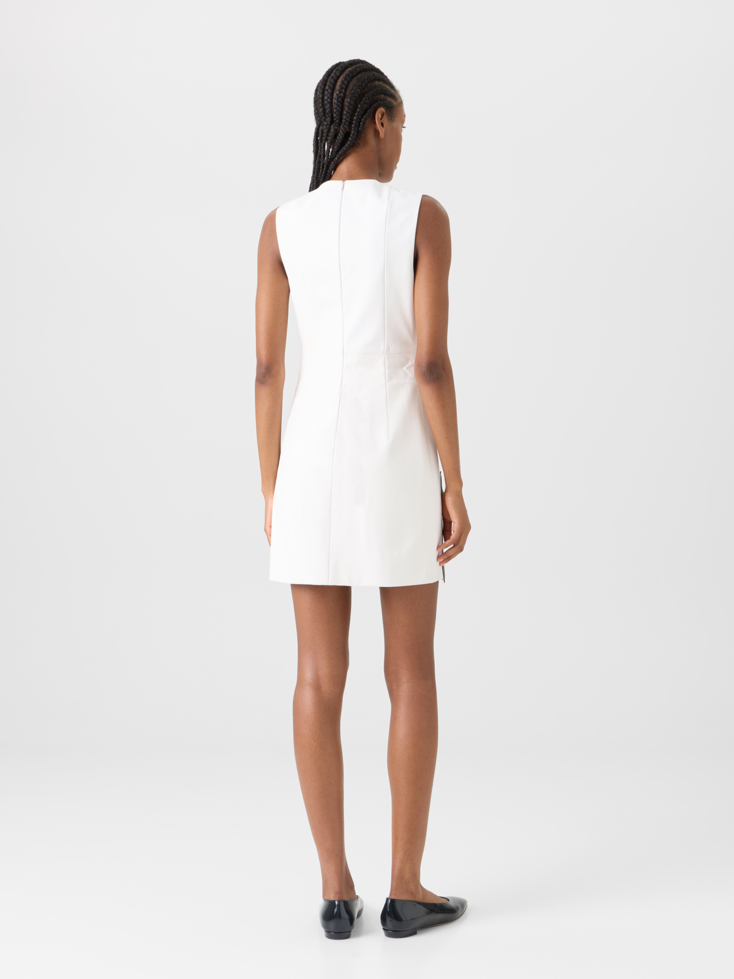 Designer Short Sheath Dress with Paravent Patchwork - multicolor