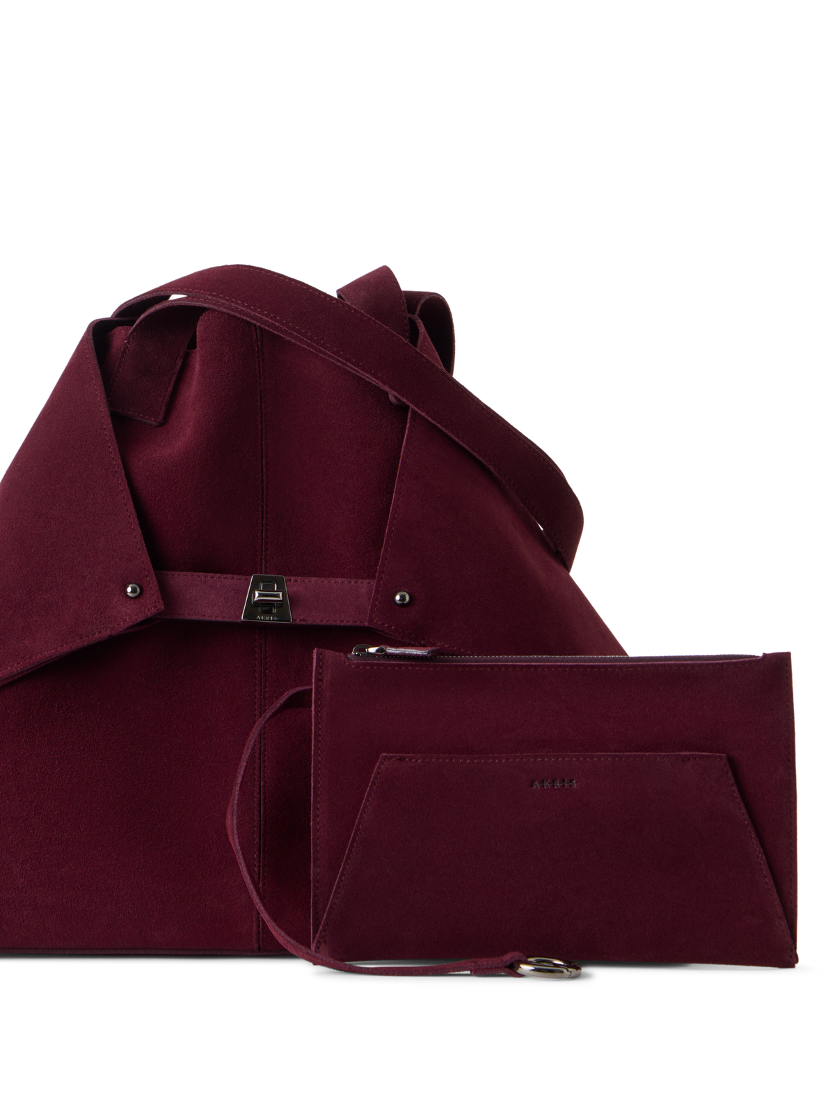 Designer Ai Medium Shoulder Tote - wine