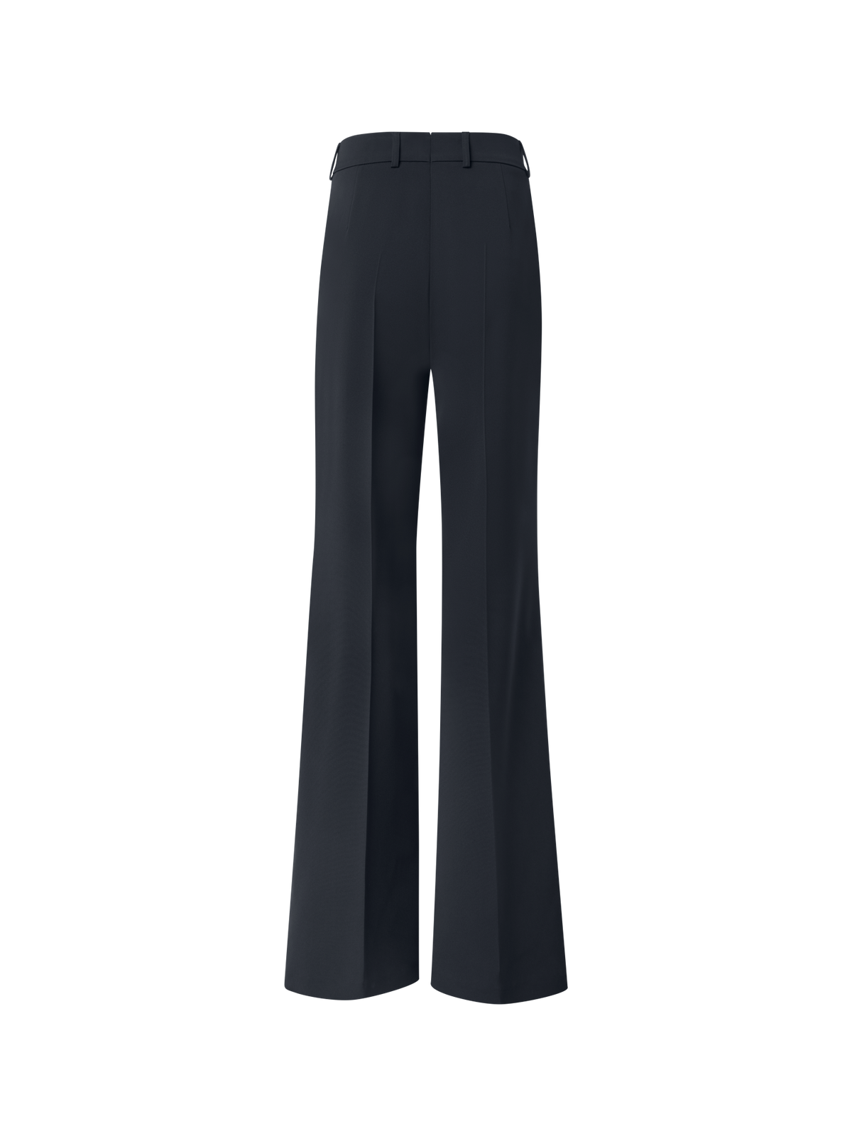 Designer Wide Straight Silk Pants - black - neutral