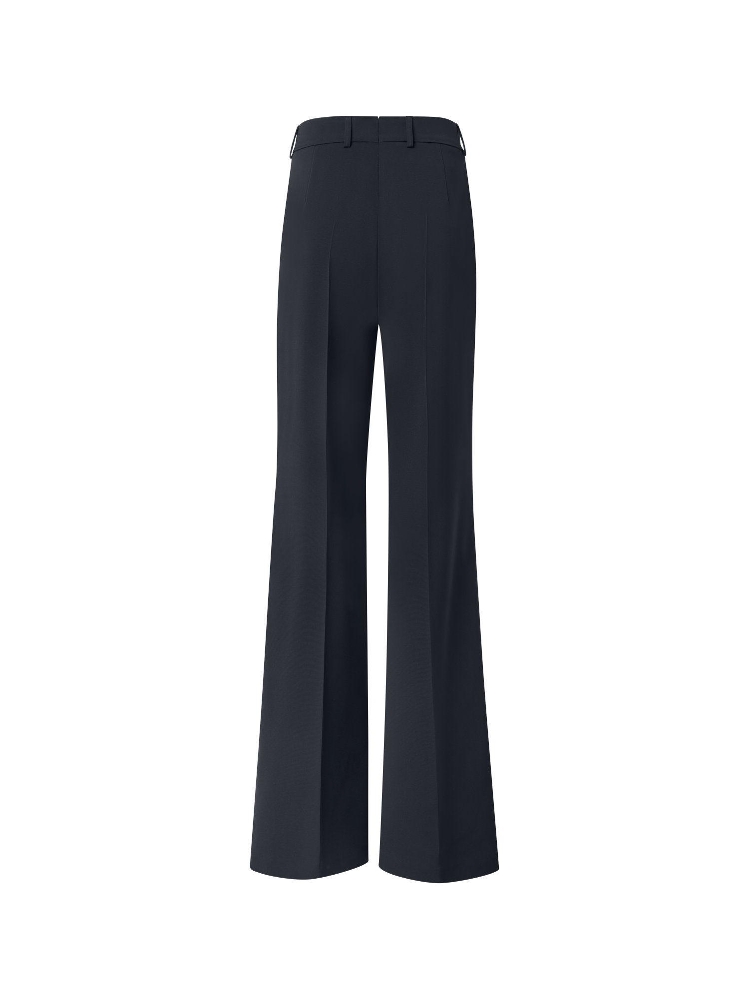 Designer Wide Straight Silk Pants - black - neutral