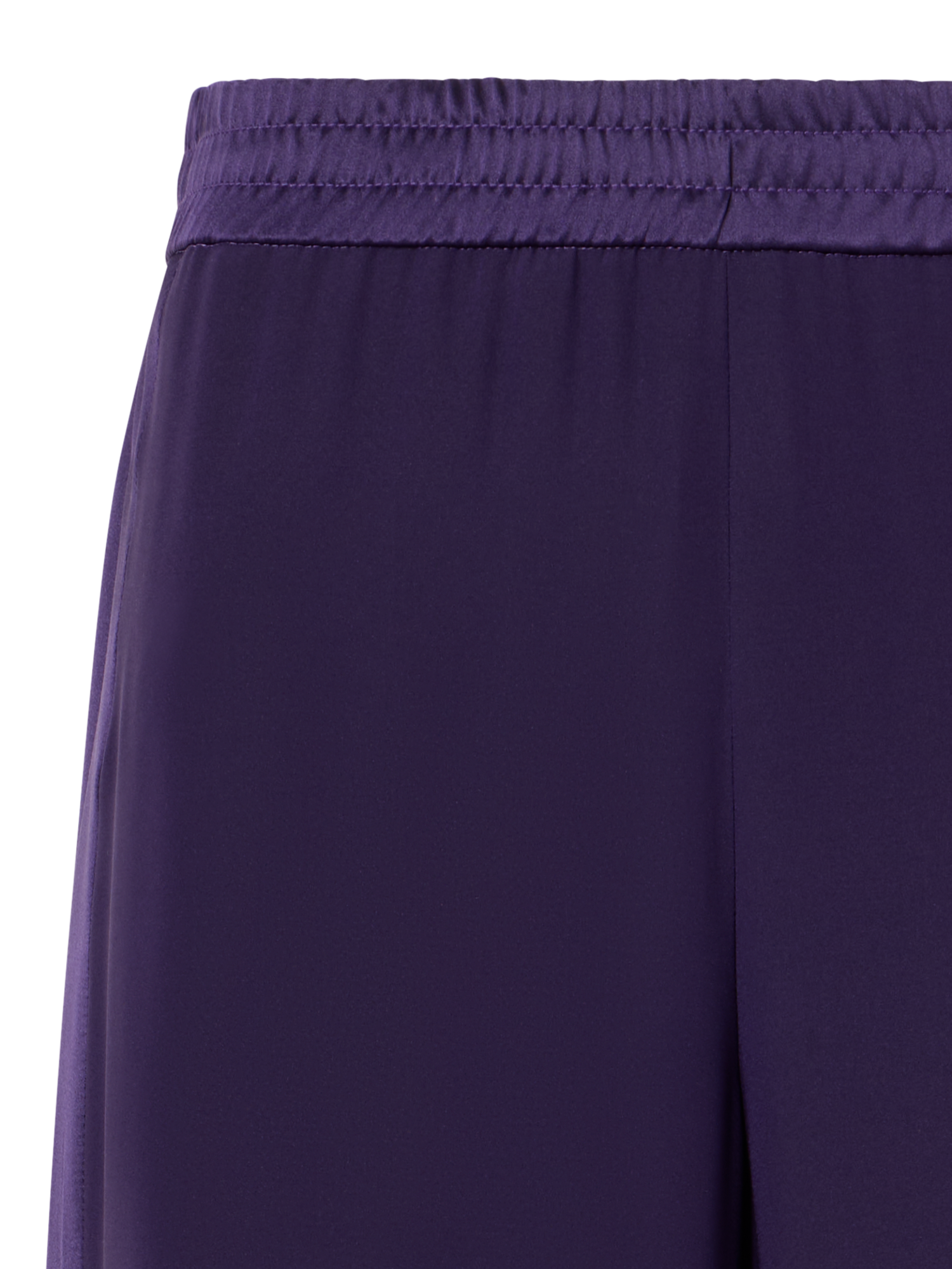 Designer Filibert Straight-Leg Pants in Stretch Silk - purple