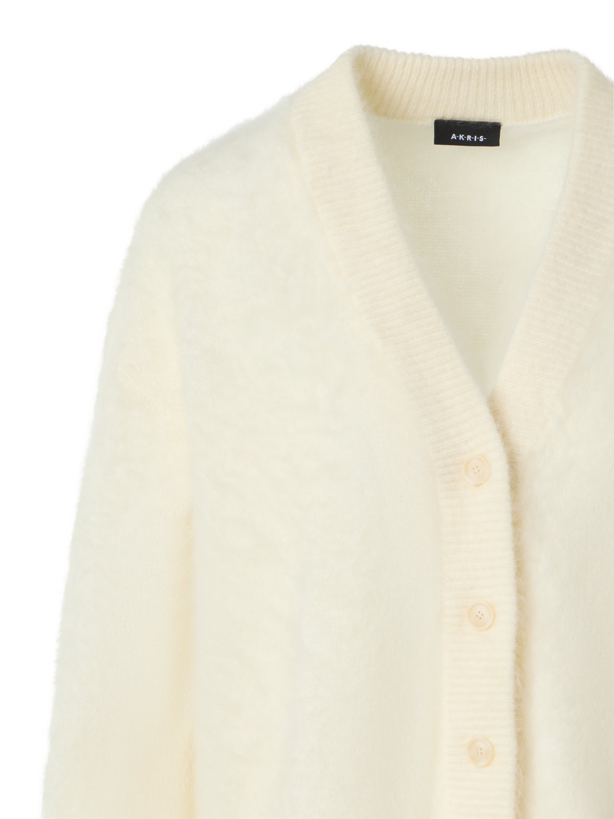 Designer Cloud Cashmere Relaxed Cardigan - ecru
