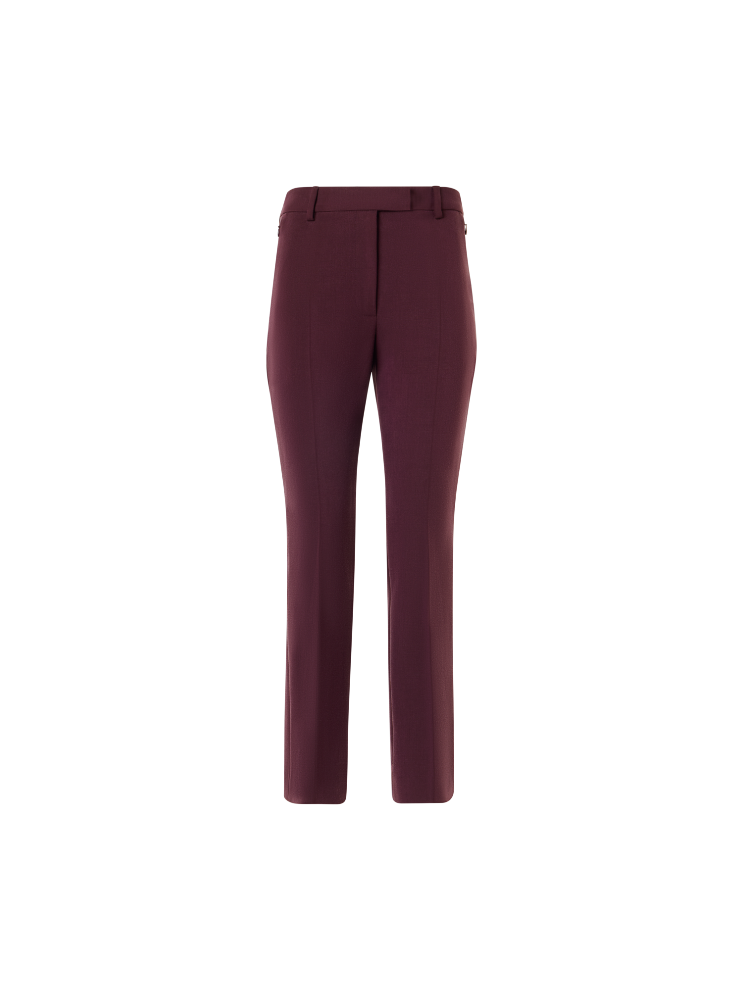 Designer Cropped Bootcut Pants - red