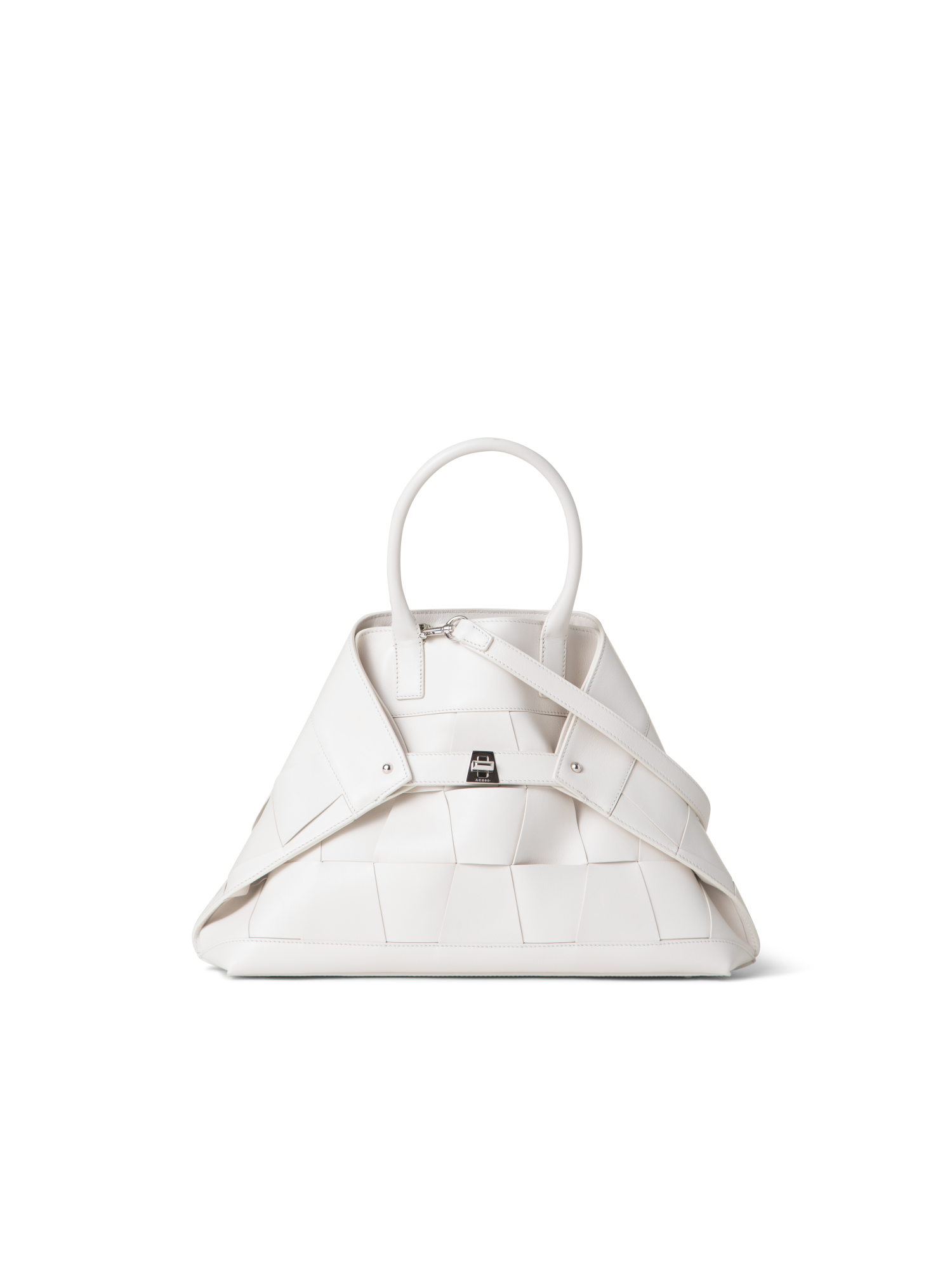 Designer Ai Small Top Handle Tote - ecru - white - neutral