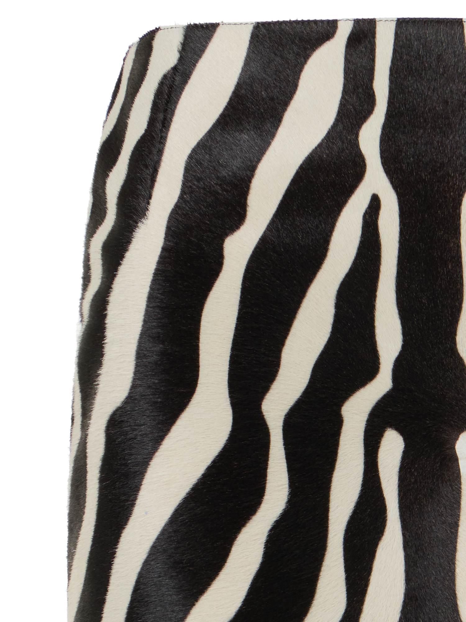 Designer Calfskin Pencil Skirt - multicolor