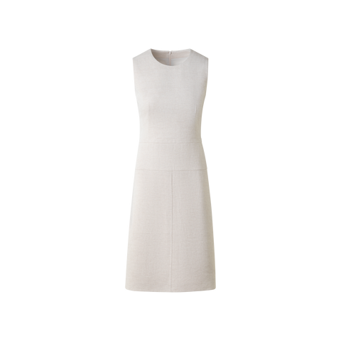 A-Line Sheath Dress in Linen Double-Face Greige / 6 A-Line Sheath Dress in Linen Double-Face Greige / 6