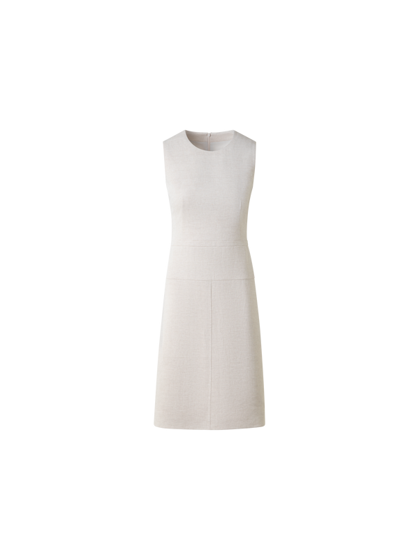 A-Line Sheath Dress in Linen Double-Face greige / 10 A-Line Sheath Dress in Linen Double-Face greige / 10