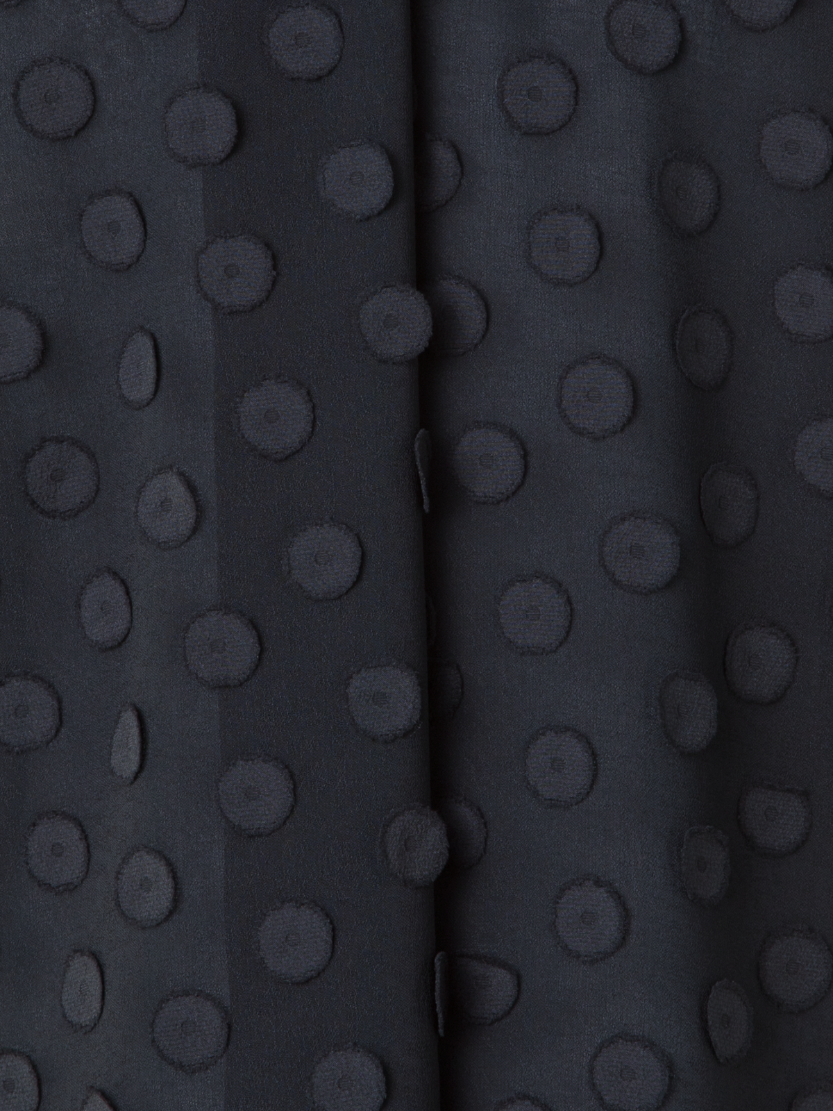 Designer Blouse with Bow and 3D Polka Dots - black - neutral