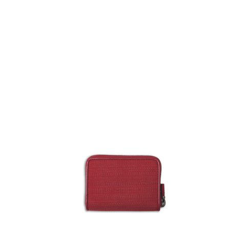 Small Zip Wallet in Horsehair Fabric with Boxcalf Leather Lining