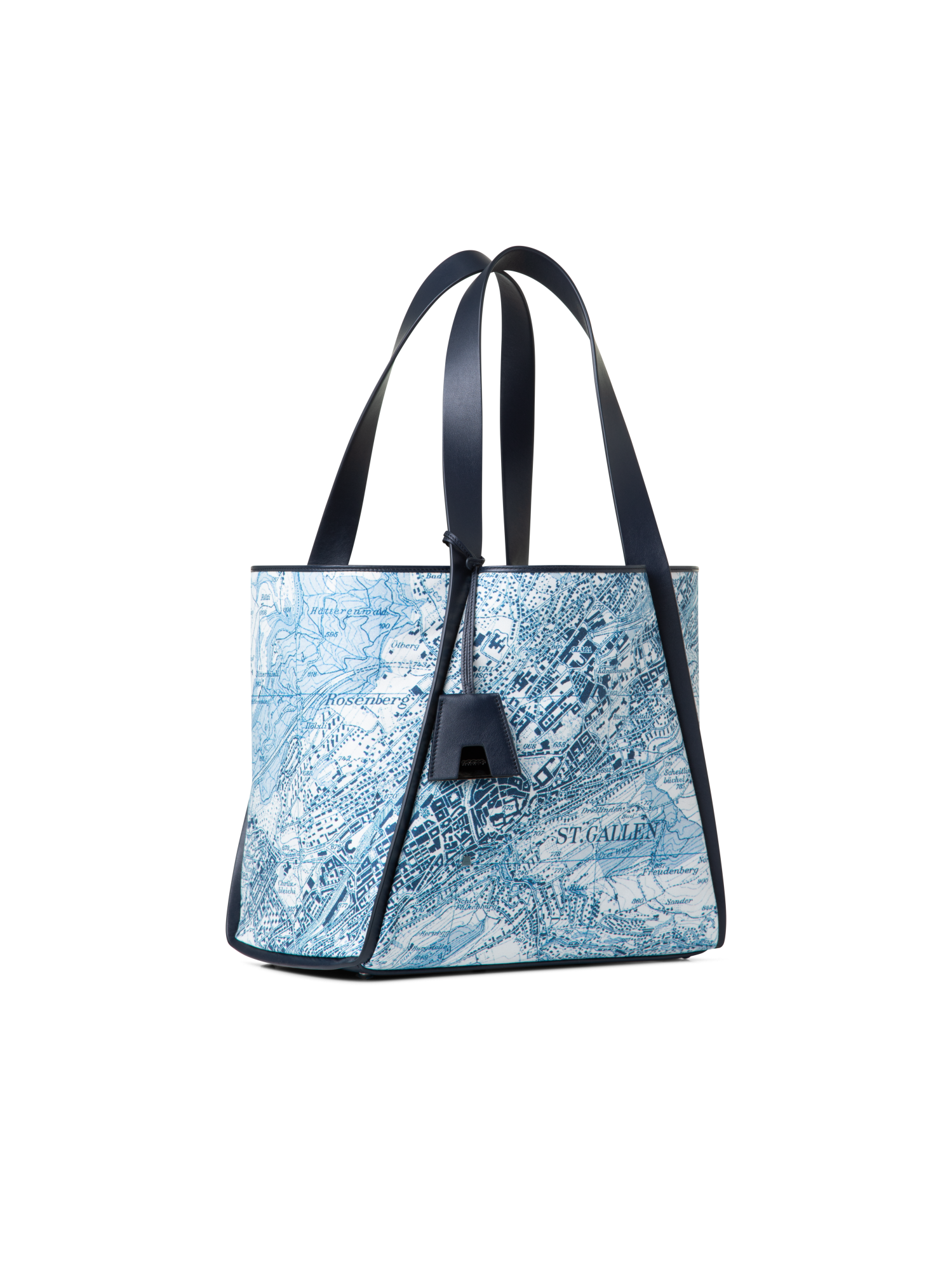 Designer Alex Medium Tote - blue - multicolor