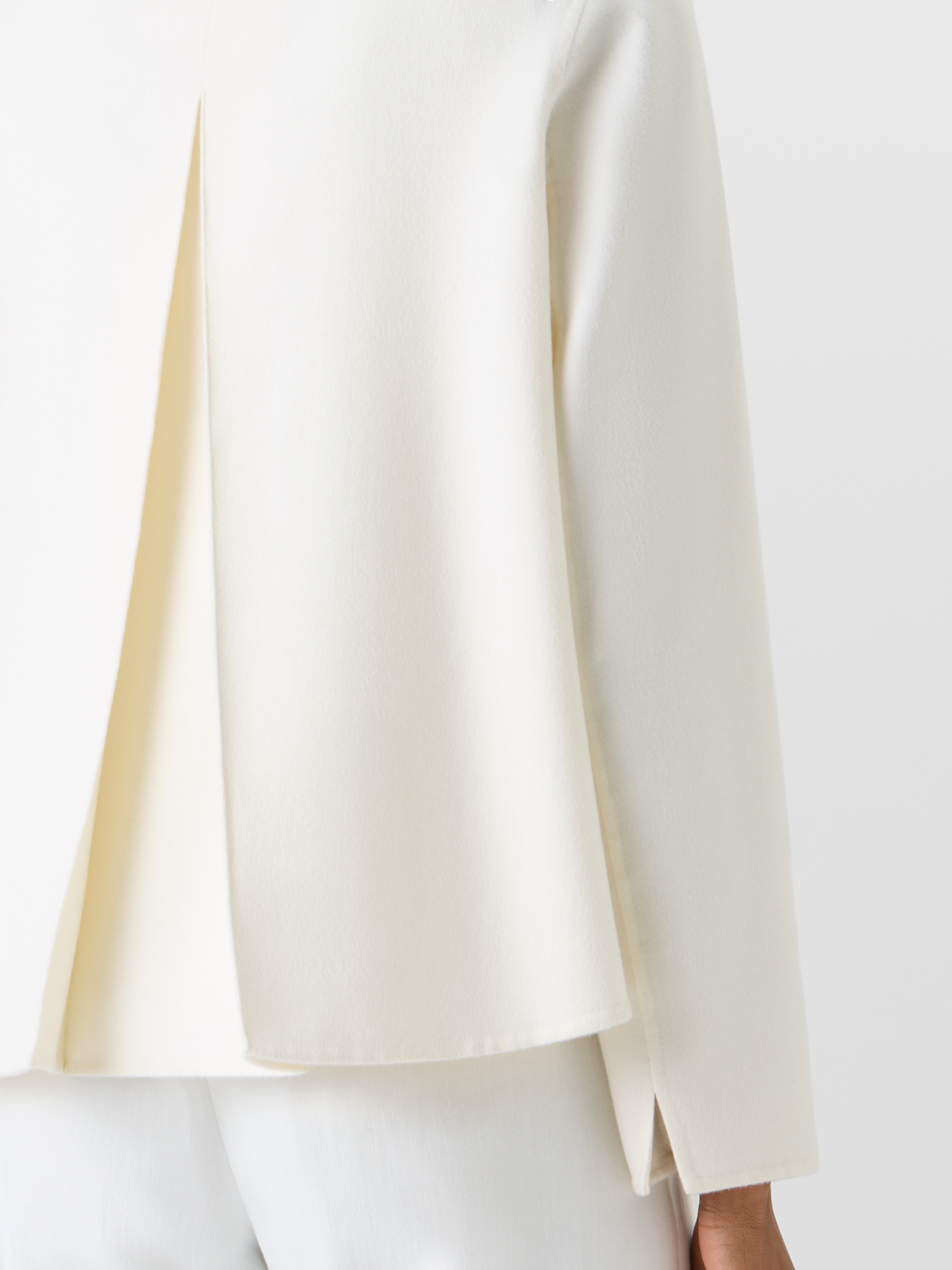 Designer Castro Jacket in Cashmere Double-Face - ecru 