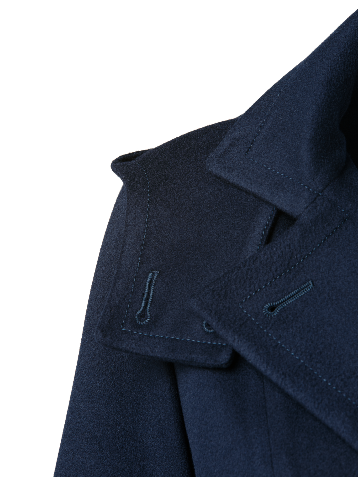 Designer Storm System® Cashmere Coat - navy - blue