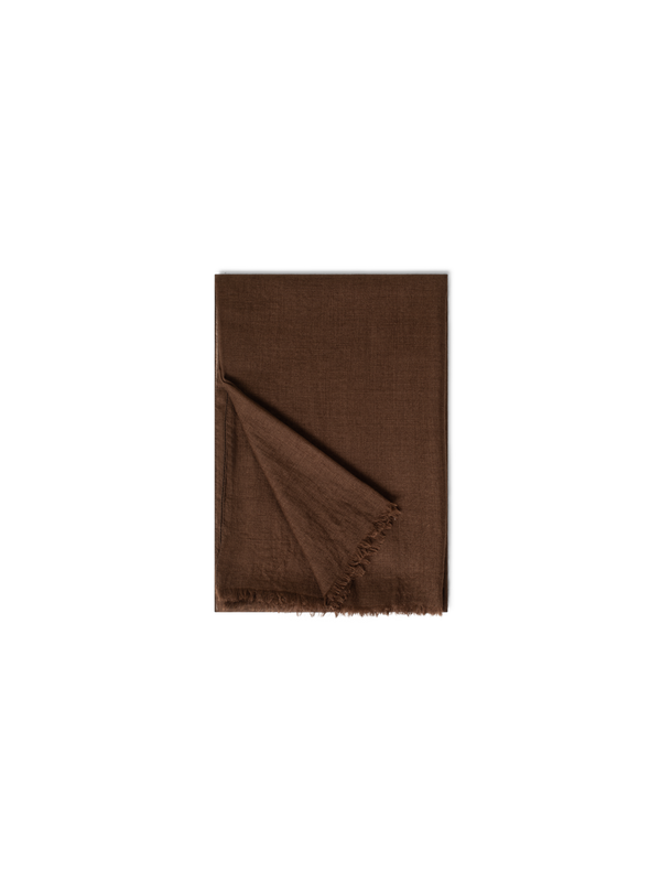 Designer Cashmere Silk Scarf - brown